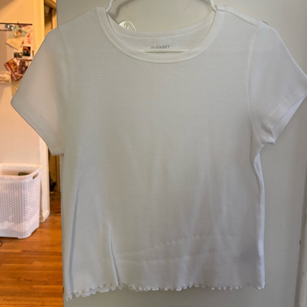 Old Navy waffle White Tee